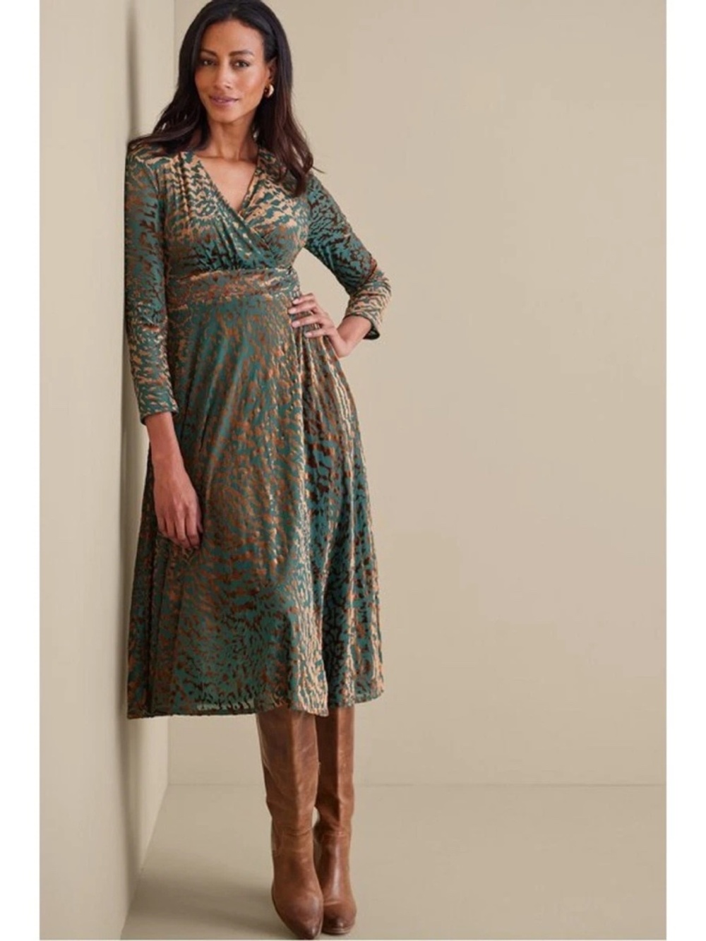 Soft Surroundings Shae Midi Dress Size Large NWT